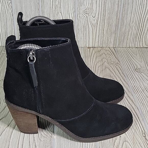 DV Dolce Vita Jax Black Leather Ankle Boots Womens Size 6.5 - Picture 2 of 12